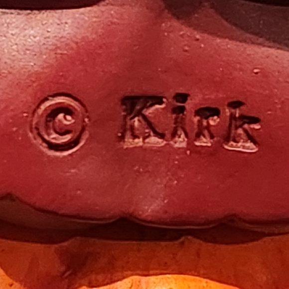 Vintage KIRK Thanksgiving Harvest Cheeks Angel Pilgrim figurine, Cornucopia - Picture 7 of 15